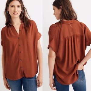 NWT Madewell Central Drapey Shirt sz small